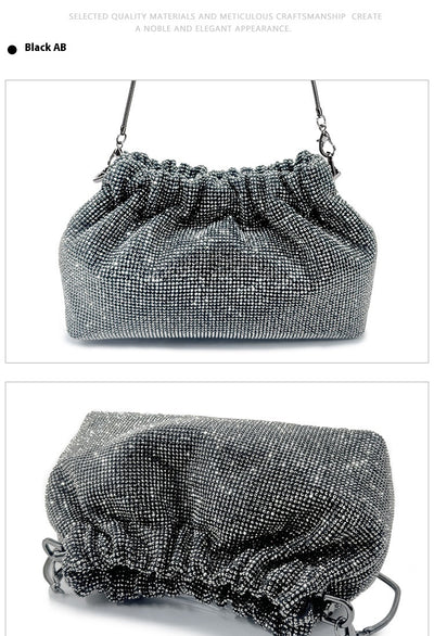 Bolso de Noche con Diamantes Completos y Cordón Ajustable - Image 21