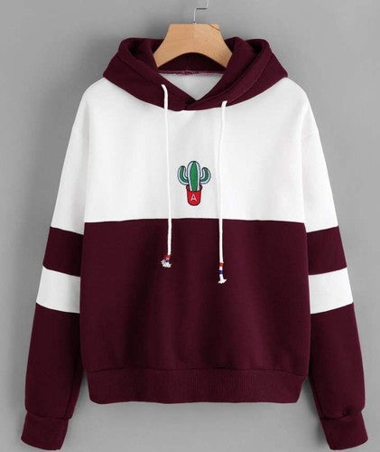 Sudadera Holgada con Capucha y Estampado para Mujer