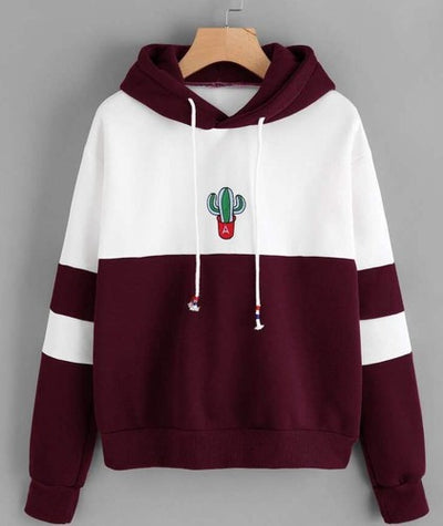 Sudadera Holgada con Capucha y Estampado para Mujer