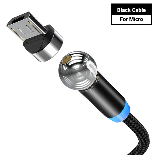 Cable de Carga Magnético 360° - Rotación Total Compatible - Image 8