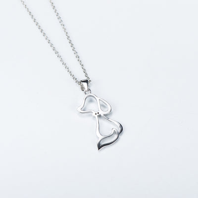 Collar de Plata 925 con Dije de Perro para Mujer - Image 5