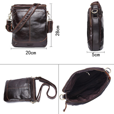 Bolso Mensajero de Cuero para Hombre - Image 5