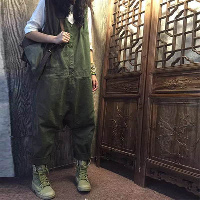 Jumpsuit Suelto sin Mangas de Corte Casual - Image 3