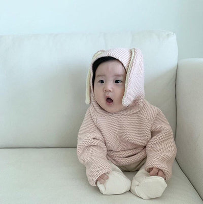 Cardigan Infantil con Orejas de Conejo - Suéter Versátil para Niños y Niñas - Image 2