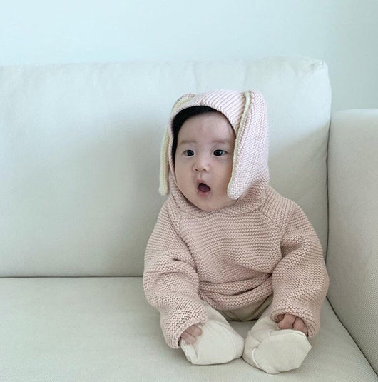 Cardigan Infantil con Orejas de Conejo - Suéter Versátil para Niños y Niñas - Image 2