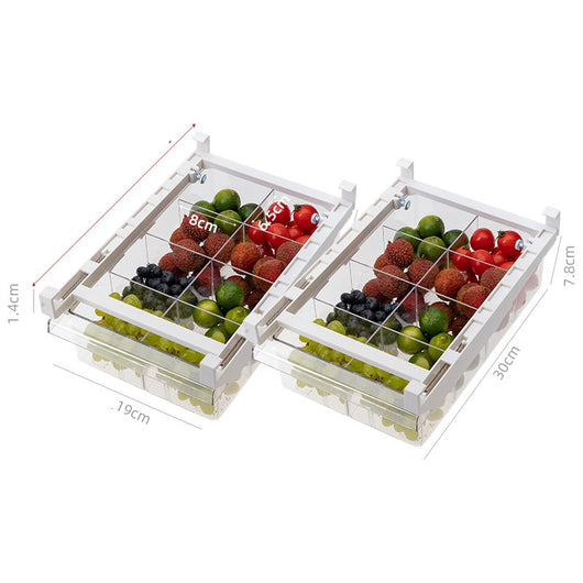 Organizador de Refrigerador Ajustable con Cajón Extraíble - Image 16