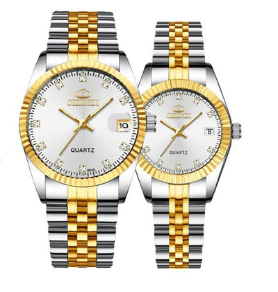 Reloj para Hombre Dorado de Pareja - Image 9