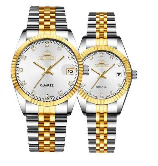 Reloj para Hombre Dorado de Pareja - Image 9