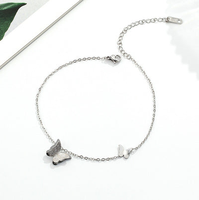 Pulsera Tobillera Mariposa Dorada Cadena Sencilla - Image 5
