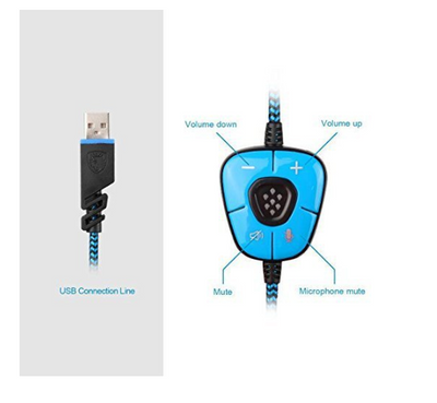 Auriculares Gaming SADES SA 902 Hero Alliance - USB con Luz LED - Image 7