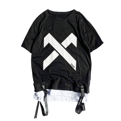 Playera Falsa Dos Piezas Negra para Hombre - Image 3