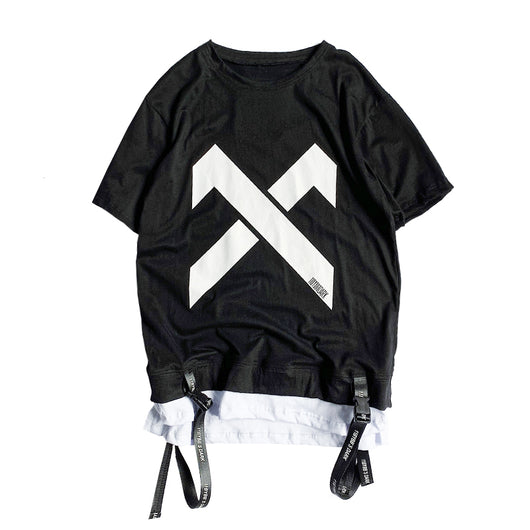 Playera Falsa Dos Piezas Negra para Hombre - Image 3