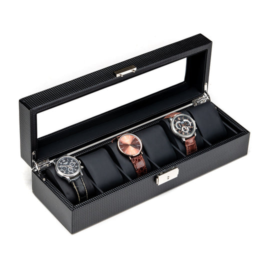 Estuche para Reloj en Fibra de Carbono y Cuero - Image 4