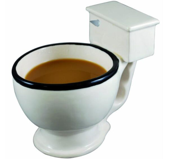 Taza de Cerámica Inodoro con Asa - Taza de Café Divertida para Regalos
