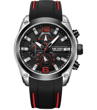 Reloj Deportivo Multifuncional de Silicona para Hombre con Movimiento de Cuarzo - Image 4