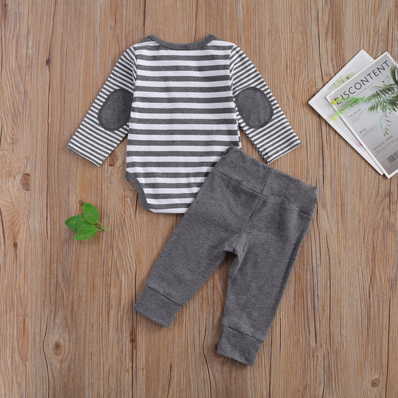 Jumpsuit Casual de Rayas con Cuello Redondo y Botones