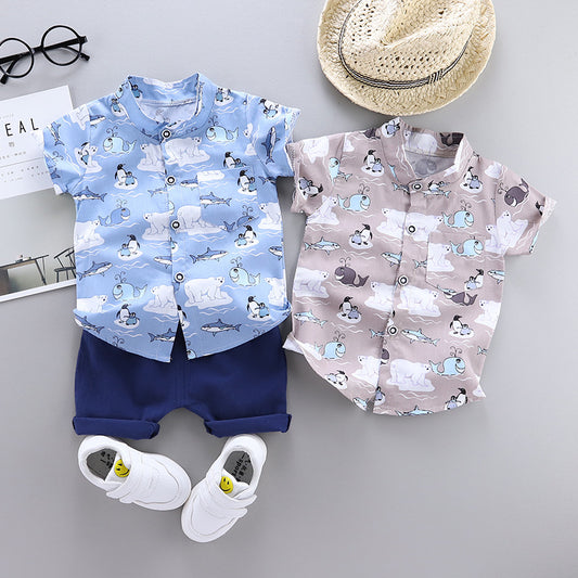Traje Formal de Manga Corta para Niño
