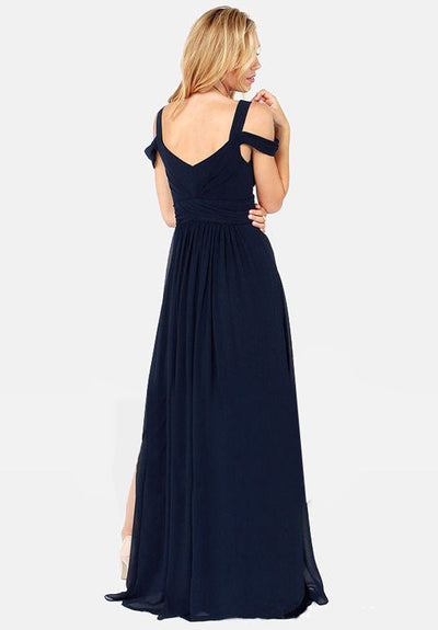 Vestido Largo Elegante Estilo Griego con Pliegues - Image 4