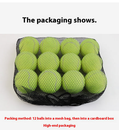 Pink rubber pet tennis ball, bite-resistant, for dogs to play fetch and chew. - Image 23
