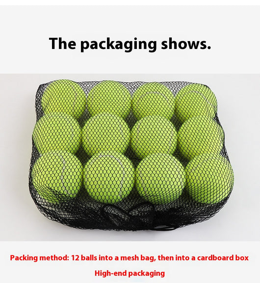 Pink rubber pet tennis ball, bite-resistant, for dogs to play fetch and chew. - Image 23