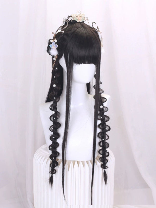 Peluca Hanfu Completa para Cosplay - Estilo Traje Antiguo Chino - Image 4