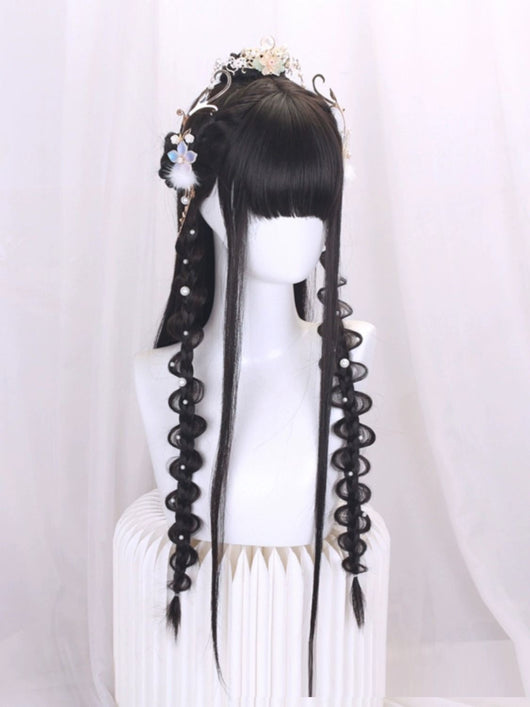 Peluca Hanfu Completa para Cosplay - Estilo Traje Antiguo Chino - Image 4