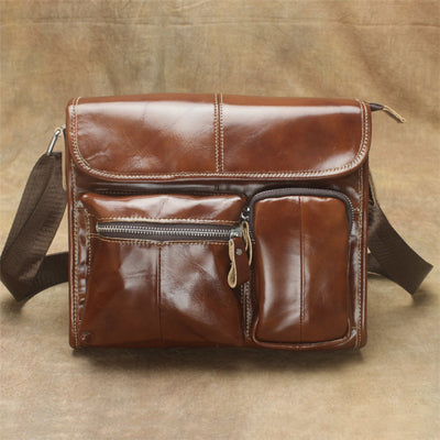 Bolso Bandolera de Cuero de Un Hombro - Image 5