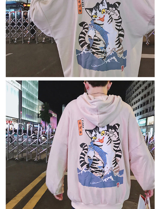 Sudadera con Capucha Hip Hop Estilo Harajuku