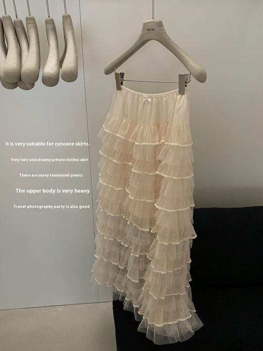 Falda Midi Ajustada de Tul con Bolsa Integrada para Cadera - Image 10