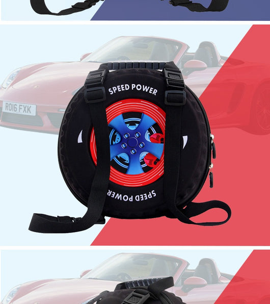 Mochila Pequeña para Niños Personalizada - Diseño 3D de Llanta para Kínder - Image 15