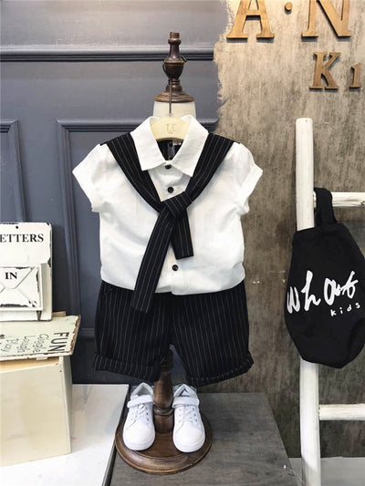 Conjunto Infantil de Rayas Casual Versátil - Image 18