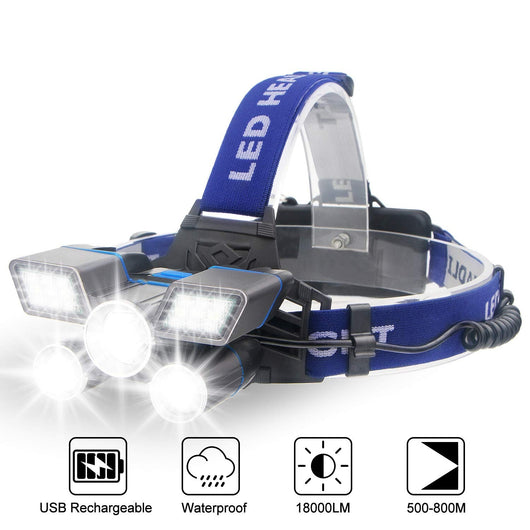 Linterna Frontal LED ZK20 de Alto Rendimiento