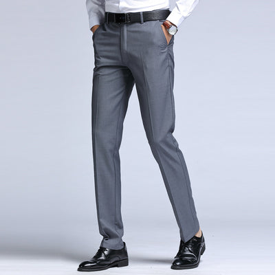 Pantalones de Traje Ejecutivo Negro para Hombre - Otoño e Invierno - Image 15