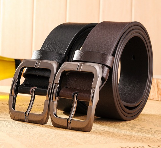 Cinturón de Cuero Premium para Hombre con Hebilla de Pasador