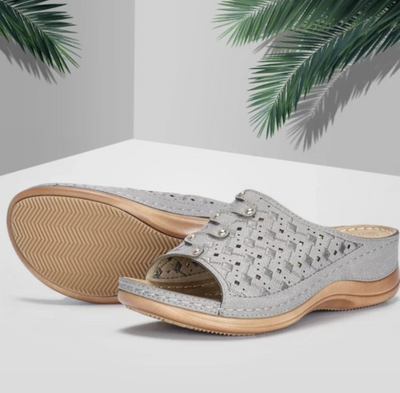 Sandalias Casuales Mujer con Suela Gruesa y Diseño Drapeado - Image 10