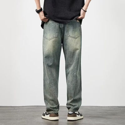 Pantalones Vaqueros Rotos Cintura Alta para Hombre Corte Recto - Image 4