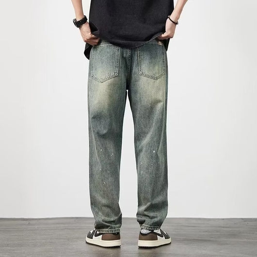 Pantalones Vaqueros Rotos Cintura Alta para Hombre Corte Recto - Image 4