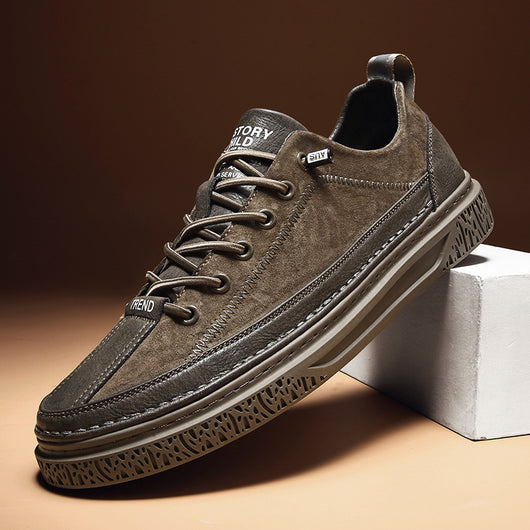 Zapatos de Cuero Casual Estilo Británico para Hombre - Versátiles y Elegantes - Image 10