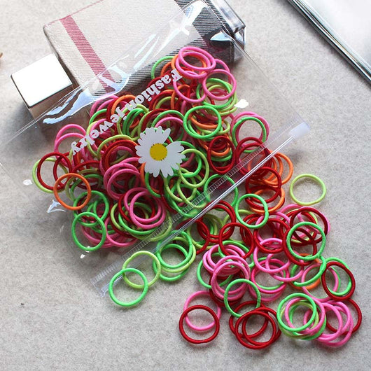 Mini Lazos Elásticos de Colores para Cabello Infantil - Sin Daño - Image 23