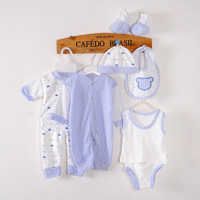 Conjunto de 8 piezas para recién nacido en algodón puro - Image 22
