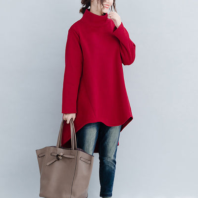 Vestido Sudadera con Dobladillo Asimétrico - Image 6