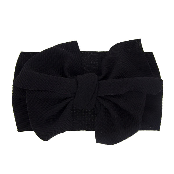 Diadema con Moño para Recién Nacido - Colores Sólidos - Image 22