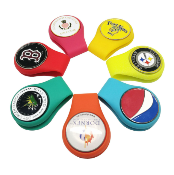 Marcador de Bolas de Golf con Clip de Silicona