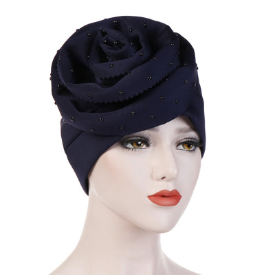 Gorro de Algodón Espacial con Punta de Cerámica Floral - Image 17
