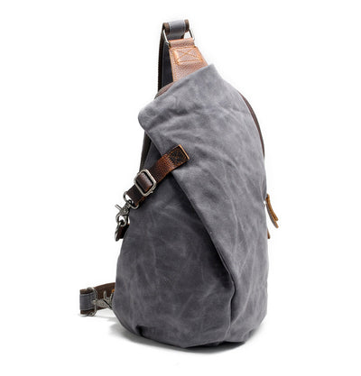 Mochila Impermeable Batik Vintage con Bolsa de Pecho