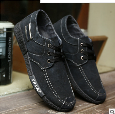 Zapatos de Lona Tradicionales Chinos para Hombre - Suela Blanda y Cómoda