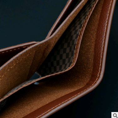 Billetera Corta para Hombre con Licencia de Conducir - Patrón Texturizado y Diseño Delgado - Image 5