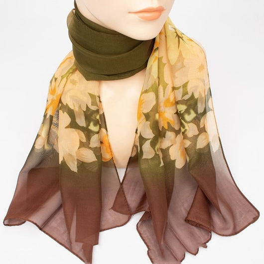 Pañoleta Estampada Primavera Otoño en Chifón Ligero - Image 29