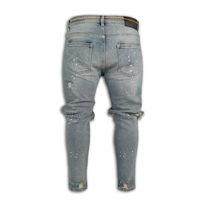 Pantalones Slim Fit Rotos Europeos y Americanos - Image 3