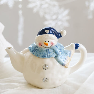 Adornos Navideños de Cerámica y Vajilla Muñeco de Nieve - Image 8